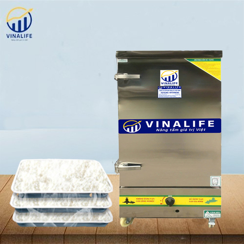 Tủ Nấu Cơm Dùng Gas 6 Khay Vinalife